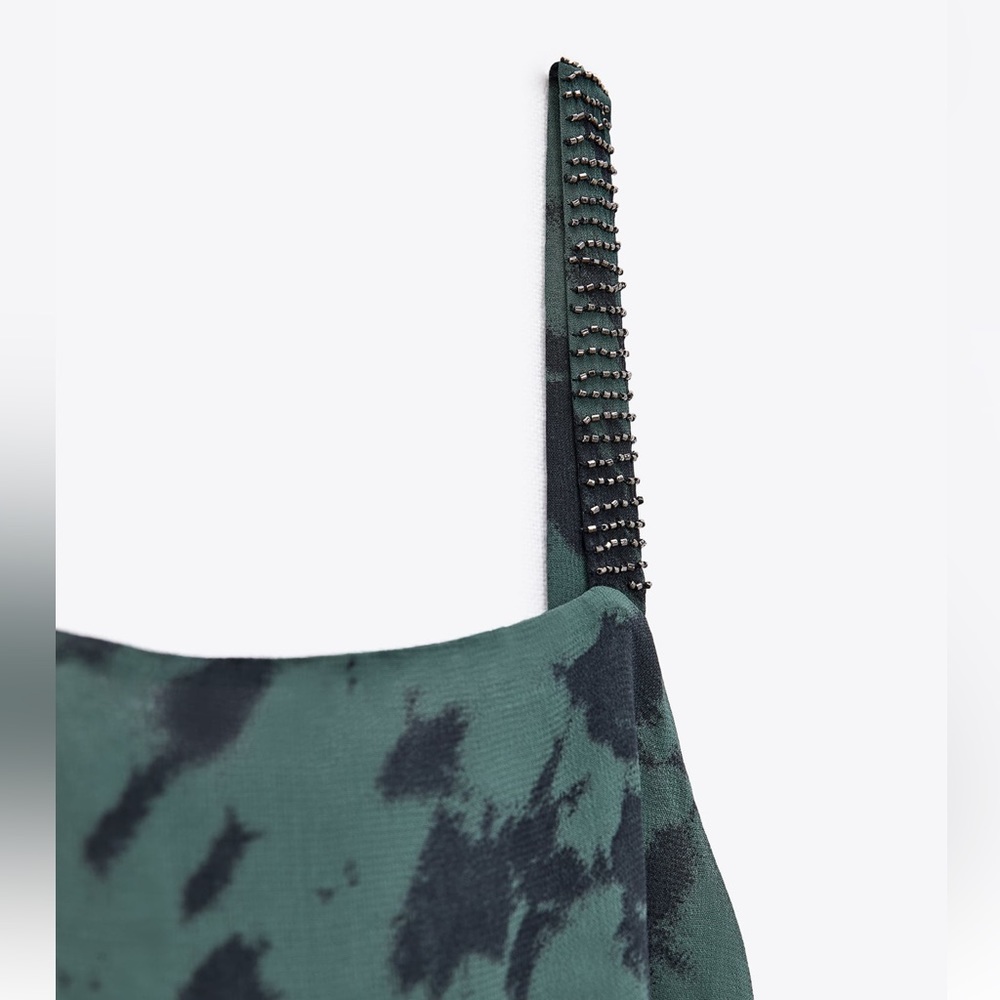 ZARA PRINTED MIDI DRESS - Picture 5 of 10